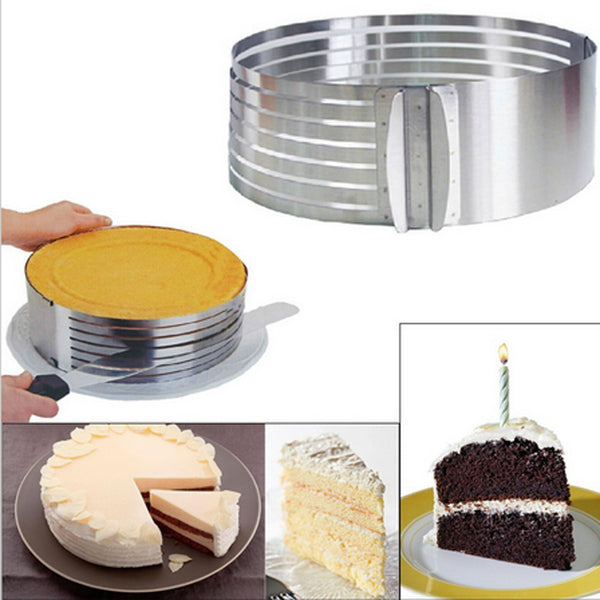 Adjustable Cake Cutter Slicer Stainless Steel Round Bread Cake
